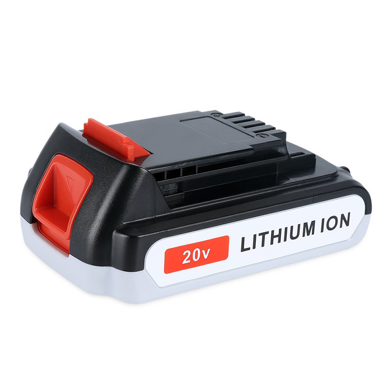 Zamienne akumulatory litowo-jonowe 2000 mAh 20 V do narzędzi Black \u0026 Decker LB20, LBX20, LBX4020, LB2X4020