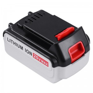 Do akumulatorów Black \u0026 Decker LB20, LBX20, LBX4020, LB2X4020 Wymiana akumulatora litowo-jonowego 20 V 6000 mAh